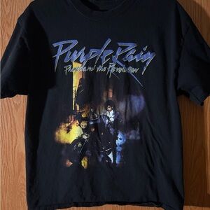Purple Rain Graphic Tee - Black